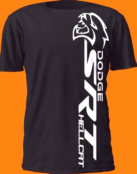 DODGE SRT HELLCAT SHIRT VERTICAL DESIGN CHALLENGER CHARGER ...