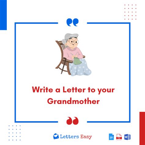 Write A Letter To Your Grandmother 18 Samples Writing Tips Letters Easy