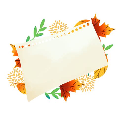 Autumn Leaves Paper Border Fall Autumn Leaves Png Transparent