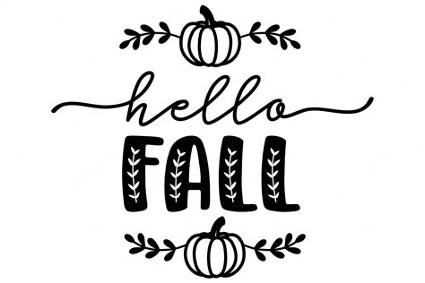 Hello Fall SVG | Pumpkin SVG | Autumn SVG | Farmhouse Decor (907451