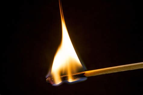Wallpaper Match Fire Burning Flame Dark Hd Widescreen High