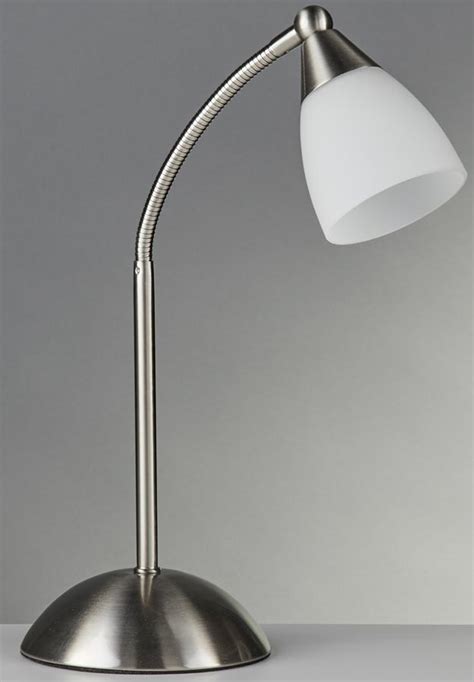Check spelling or type a new query. Exec Satin Silver Desk Touch Table Lamp Flexi Head Opal ...