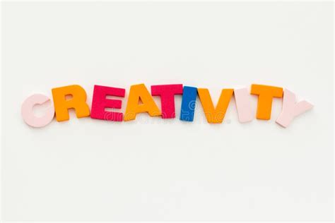 Word Made Up Of Multicolored Letters Creativity Stock Photo Image Of