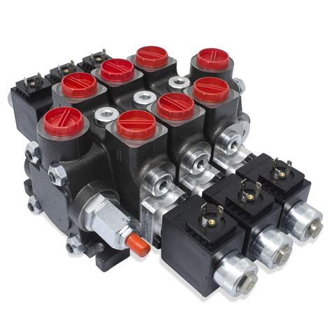 Hydraulic Solenoid Directional Control Valve Double Acting 3 Spool