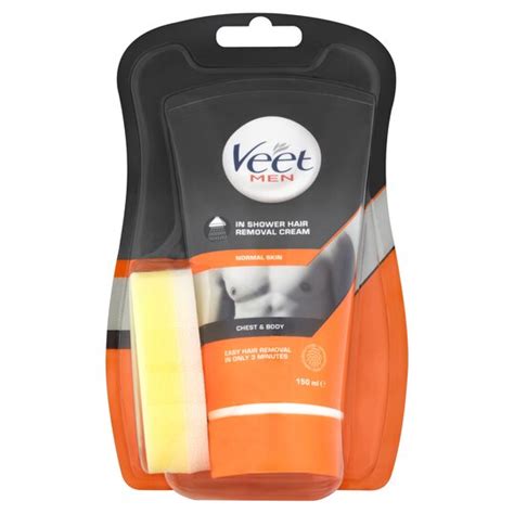 This product will make your skin touchable smooth even longer than shaving. Veet Men In Shower Hair Removal Cream 150Ml - Tesco Groceries