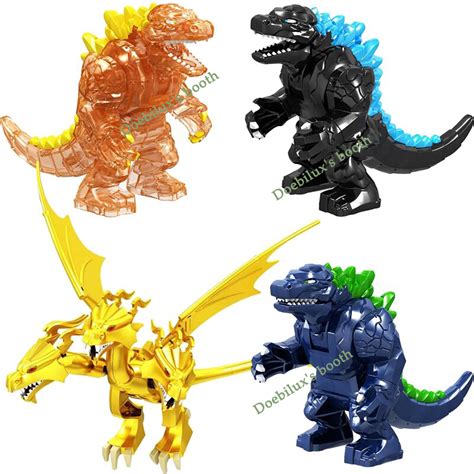 4pcsset Ghidorah And Godzilla King Of The Monsters 2019 Movie Lego