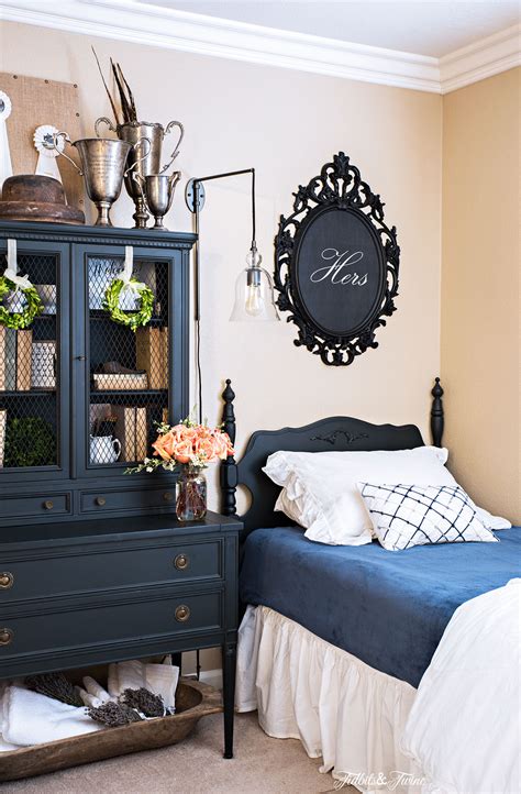 Contemporary bedroom design for twin girls. Guest Bedroom Makeover - Part 2
