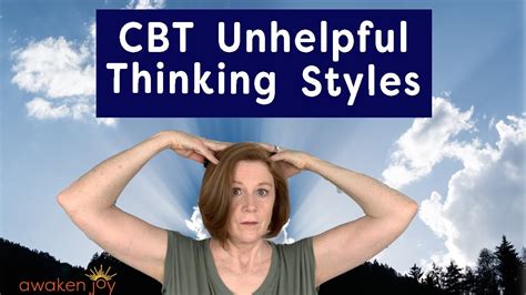 Cbt Unhelpful Thinking Styles Stop Self Sabotage Now Youtube