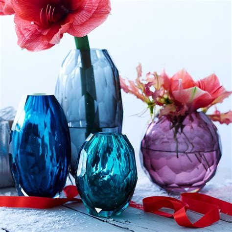 Faceted Glass Vases West Elm Design Floral E Design Design Ideas West Elm Home Decor