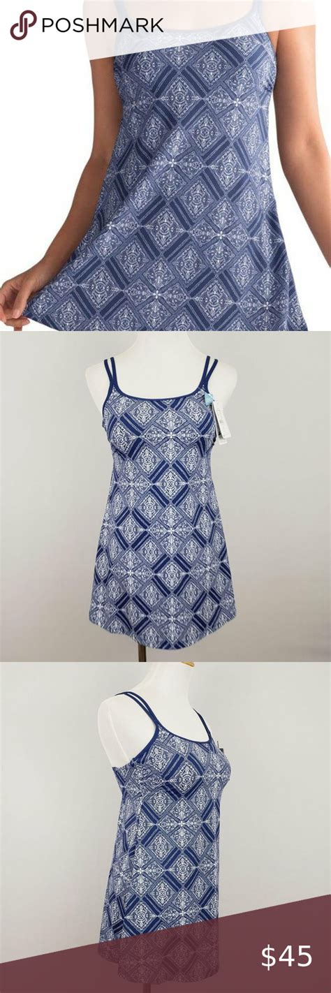 Amoena Macau Marlin Blue Swim Dress Size 8b Amoena Macau Swimdress