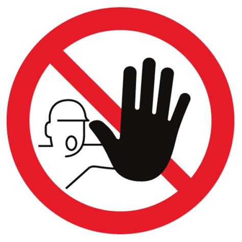 To make sense, a pictogram must always have a key. Pictogramme accès interdit