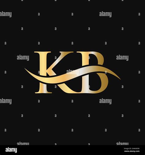 Letter Kb Logo Sign Design Template Kb K B Letter Logo Modern Flat