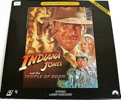 Indiana Jones And The Temple Of Doom Laserdisc Ebay