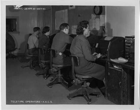 Teletype Operators 1945 Women Veterans Historical Project