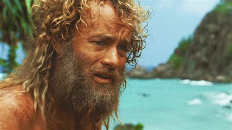 Chuck, a top international manager for fedex, and kelly, a ph.d. CAST AWAY - Movie Endings Explained (2000) Tom Hanks ...