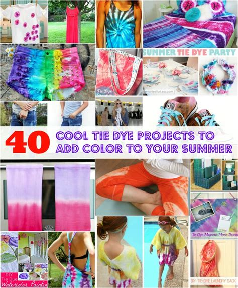 40 Cool Tie Dye Projects To Add Color To Your Summer Diy And Crafts