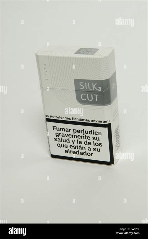 Silk Cut Silver Cigarette Packet Stock Photo Alamy