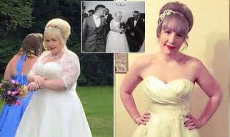 size 20 bride too fat to walk down the aisle sheds 6 stone daily mail online