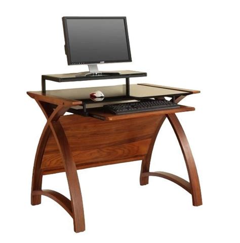 Jual Curve Walnut Computer Desk Pc201 900 Cfs Furniture Uk