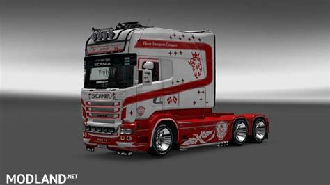 Skin Heavy Transportic Company For Scania RJL Longline ETS 2
