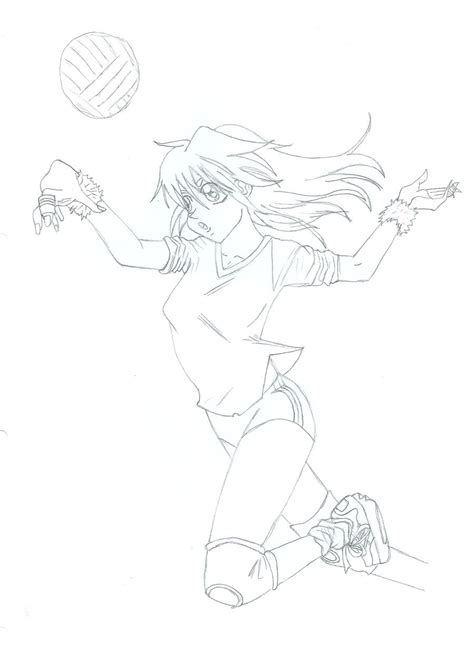 Volleyball Anime Girl By Necasramonelavigne On Deviantart