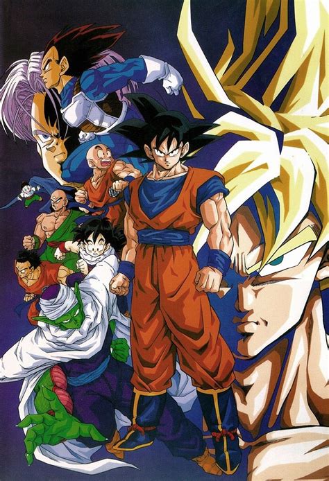 Dragon ball z 90s poster. 80s & 90s Dragon Ball Art — Much larger, higher resolution of this image. | Dragon ball art ...