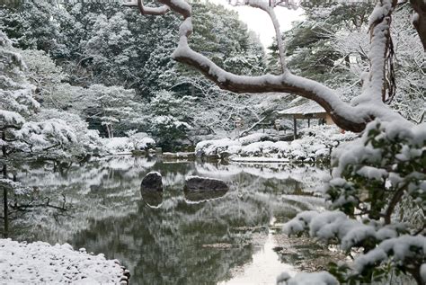 Jeffrey Friedls Blog Snowy Gardens Of The Heian Shrine Part Ii