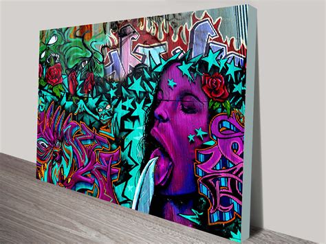 Colourful Street Wall Art And Graffiti Canvas Prints Australia