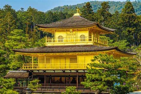 Kyoto Golden Pavilion Of The Image Stock Photo Image Of Kyoto
