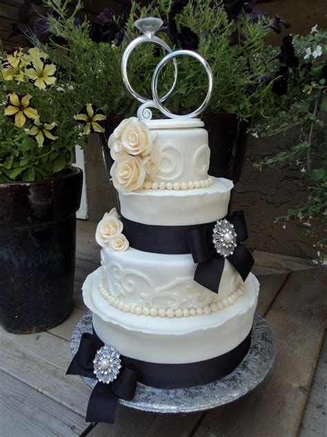 Black And Ivory Wedding