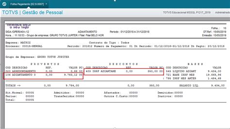 Rh Linha Protheus Gpe Como Calcular Adiantamento Salarial Hot The