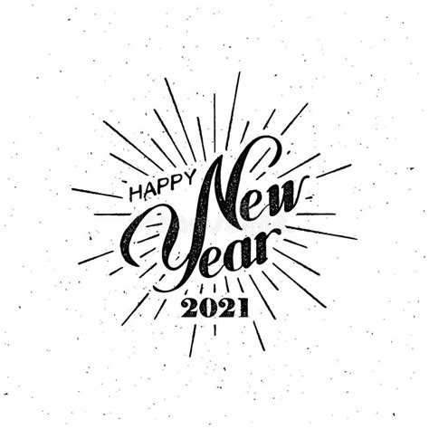 Happy New 2021 Year Stock Vector Illustration Of Background 196394505