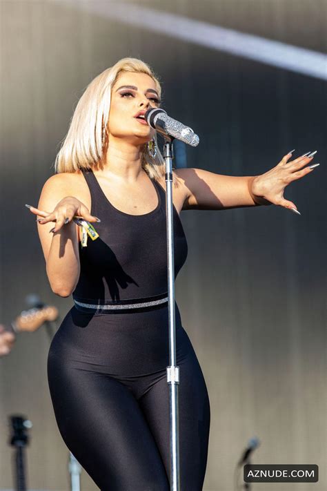 Bebe Rexha Sexy During Outside Lands Music Festival At Golden Gate Park