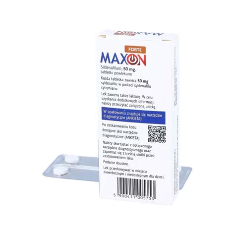 Zestaw 4 X Maxon Forte 50 Mg 4 Tabletki Powlekane Opinie Skład I Cena ️ Apteka Nowa Farmacja