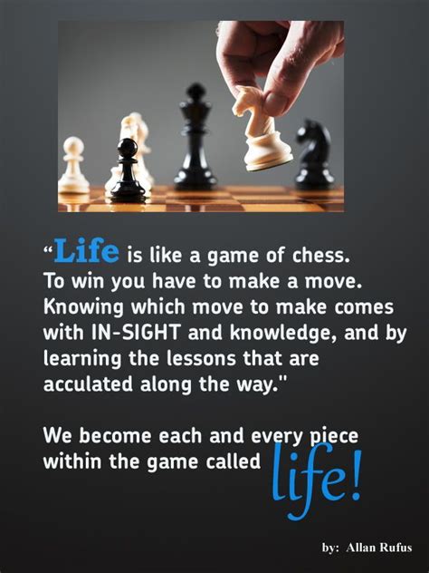 Life Quote Life Is Like A Game Of Chess Chess Quotes