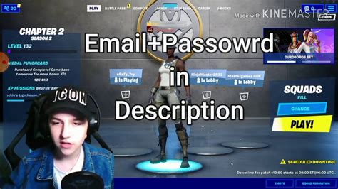 Free Og Fortnite Accounts Email And Password Youtube