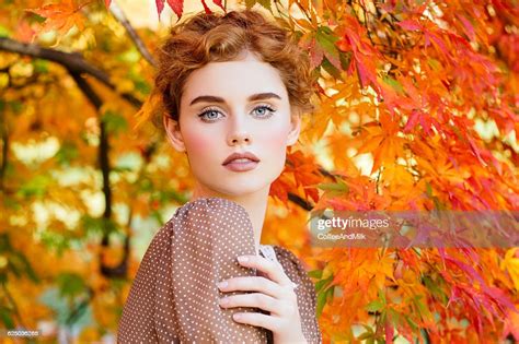 Autumn Photo Of Beautiful Girl Photo Getty Images