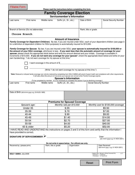 Sglv 8286a Form ≡ Fill Out Printable Pdf Forms Online