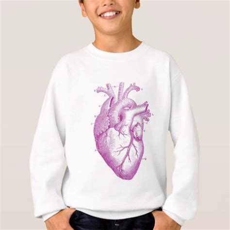 Purple Vintage Heart Anatomy Sweatshirt Vintage Hoodies Sweatshirts