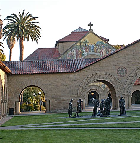 Stanford Memorial Chapel And Rodin Sculptures Stanford On Flickr