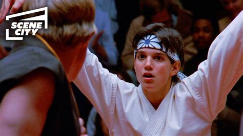 The Karate Kid Crane Kick Final Fight Scene Ralph Macchio William