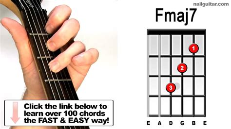 We offer a chords chart including more than 1000 choard diagrams with photos ! Fmaj7 - Play Guitar Chords - YouTube