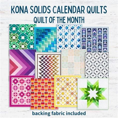 Kona Calendar Block Of The Month Begins January Calendar