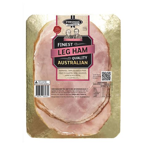 Dorsogna Finest Leg Ham 150g Woolworths