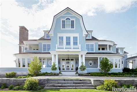 A Very Blue House With Moroccan Style On Lake Michigan