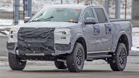 2023 Ford Ranger Raptor Prototype Spied Testing Alongside New F 150