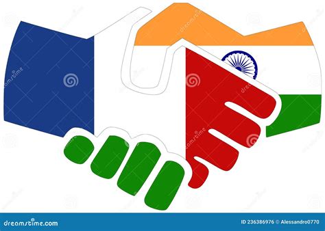 France India Handshake Stock Illustration Illustration Of Economic