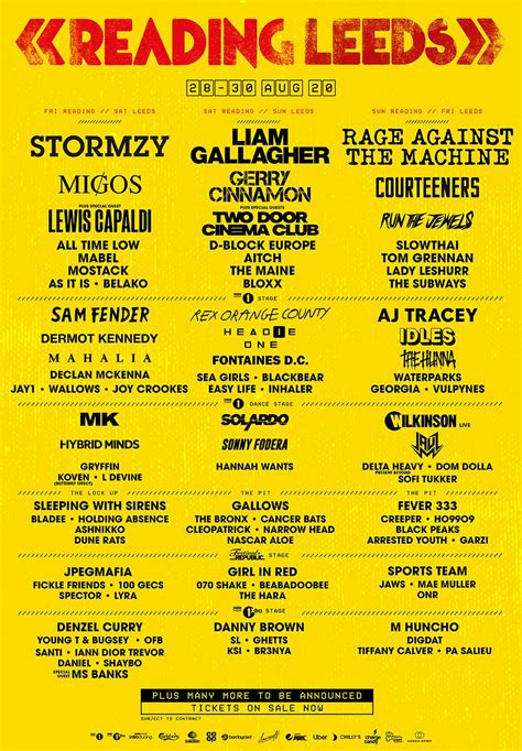 Reading And Leeds Festivals 2021 Tickets Line Up And Info