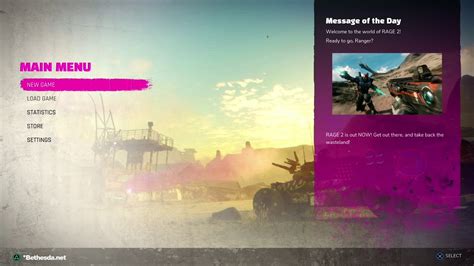 Rage 2 Main Menu Theme Youtube