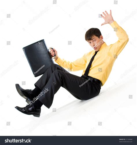 Photo Confused Man Sliding Down During Stock Photo 21134968 Shutterstock